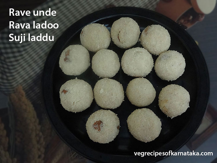 Rave Unde Recipe Karnataka Recipes Rava Ladoo