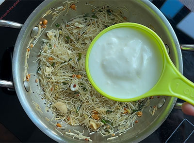 fried vermicelli for shavige or vermicelli idli recipe