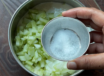 salt for southekai mosaru bajji or cucumber raita recipe