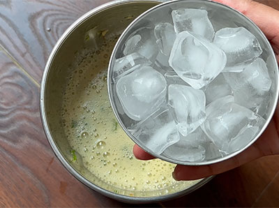 ice cubes for sugarcane juice recipe using jaggery