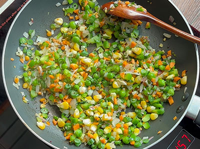 fried ingredients for vegetable idli recipe